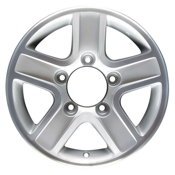 2002 chevrolet tracker wheel 15 machined silver aluminum 5 lug w60182ms 1