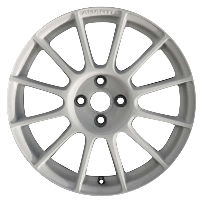 2015 fiat 500 wheel 17 white aluminum 4 lug w61665w 4