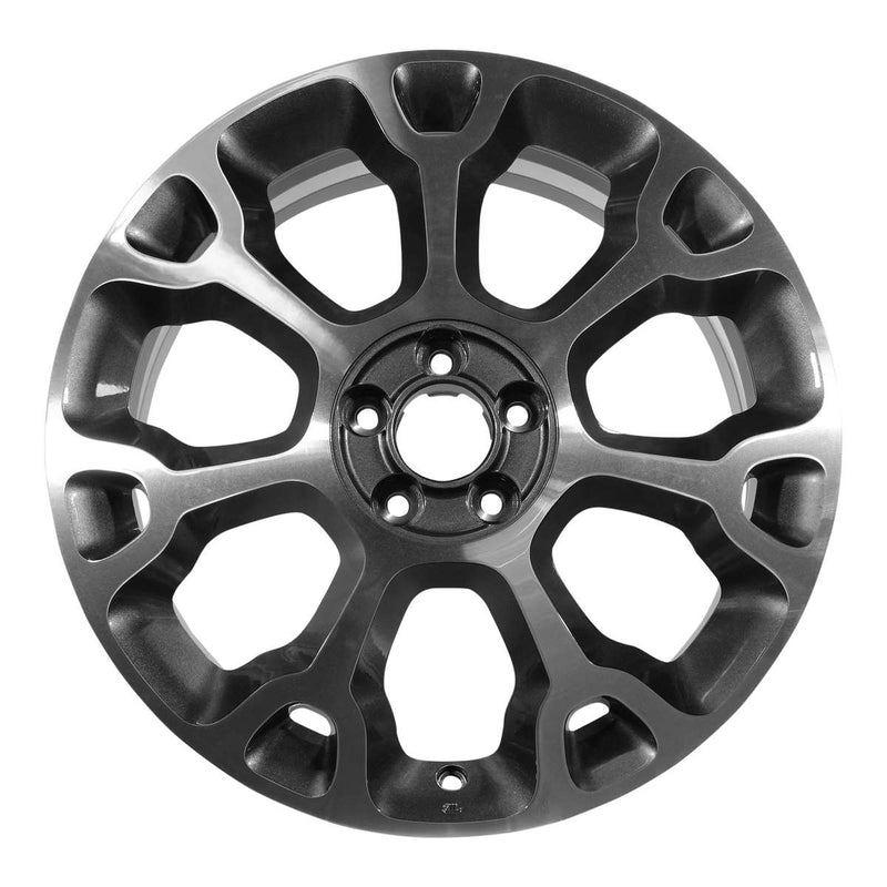 2015 fiat 500l wheel 17 machined charcoal aluminum 5 lug w61671mc 2