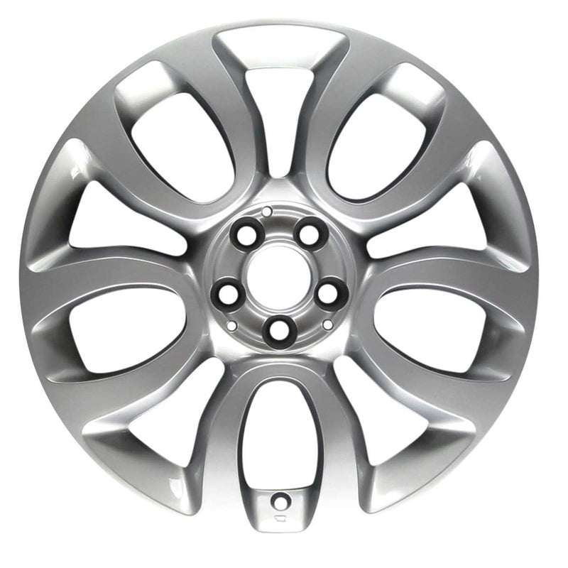 2014 fiat 500 wheel 17 silver aluminum 5 lug w61672s 1