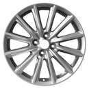 2017 fiat 124 wheel 17 silver aluminum 4 lug w61684s 1