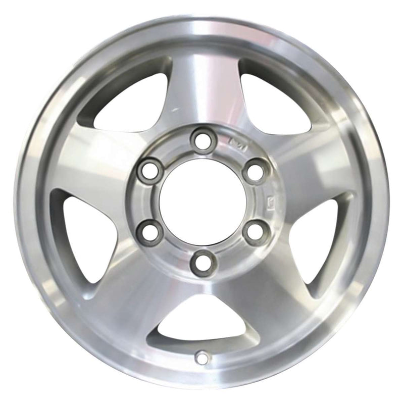 1997 nissan pickup wheel 15 machined silver aluminum 6 lug w62358ms 2