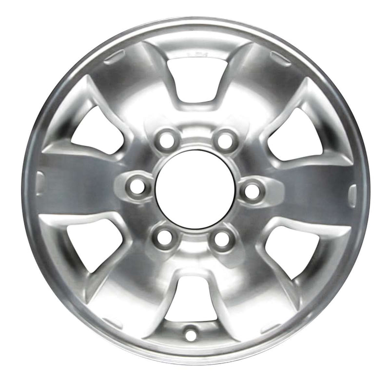 2000 nissan pickup wheel 15 machined silver aluminum 6 lug w62363ms 3