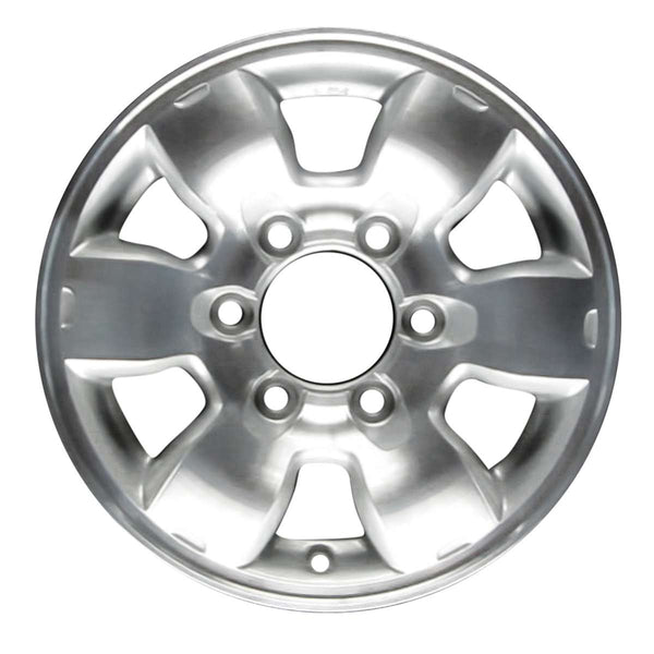 1998 nissan pickup wheel 15 machined silver aluminum 6 lug w62363ms 1