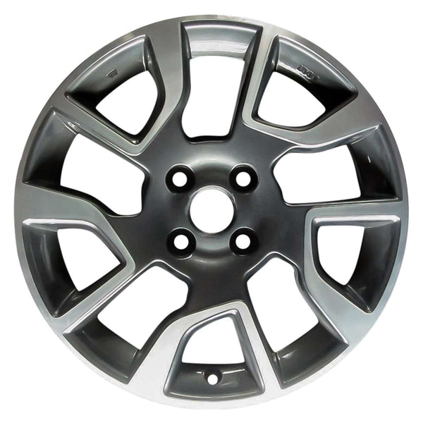 2015 nissan versa wheel 16 machined charcoal aluminum 4 lug w62621mc 2