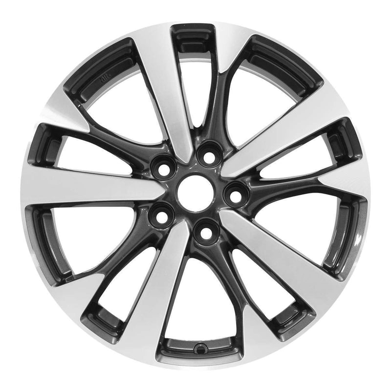 2017 nissan altima wheel 18 machined charcoal aluminum 5 lug rw62720mc 2