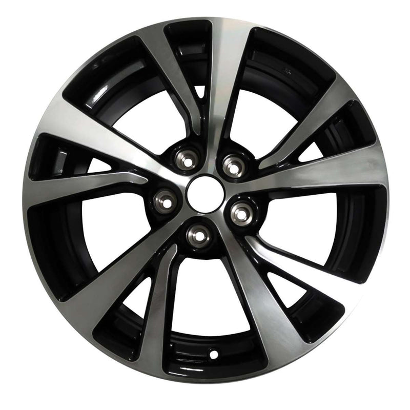 2017 nissan maxima wheel 18 machined gloss black aluminum 5 lug w62721mb 2