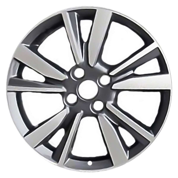 2018 nissan versa wheel 16 machined charcoal aluminum 4 lug w62762mc 2