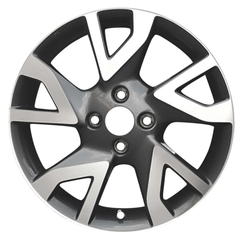 2015 nissan versa wheel 16 machined charcoal aluminum 4 lug w62780mc 4