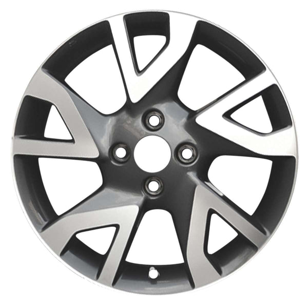 2014 nissan versa wheel 16 machined charcoal aluminum 4 lug w62780mc 3