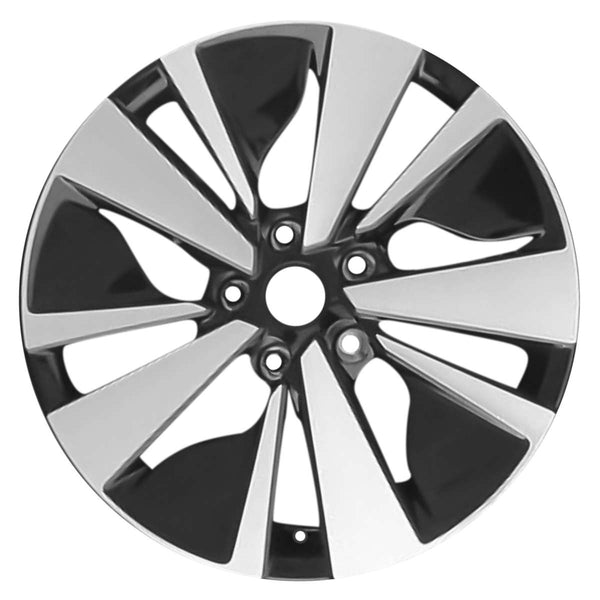 2019 nissan altima wheel 17 machined gloss black aluminum 5 lug rw62784mb 1