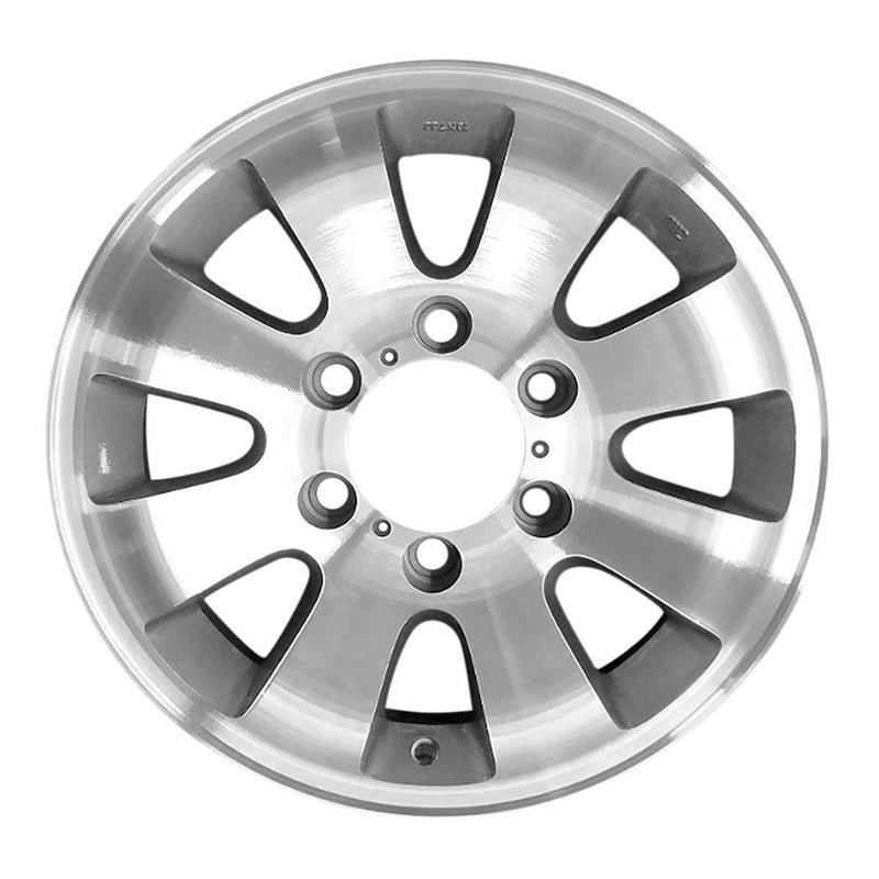 1999 honda passport wheel 16 machined silver aluminum 6 lug w63771ms 2