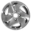 1999 honda civic wheel 14 machined silver aluminum 4 lug w63791ms 4