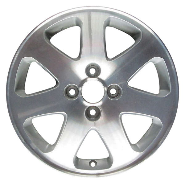 2004 honda civic wheel 15 machined silver aluminum 4 lug w63869ms 3