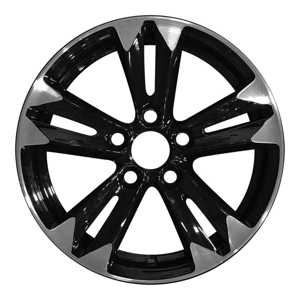 2013 honda crz wheel 16 machined gloss black aluminum 5 lug w64012mb 3