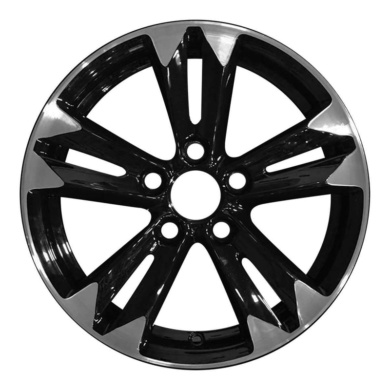 2013 honda crz wheel 16 machined gloss black aluminum 5 lug w64012mb 3