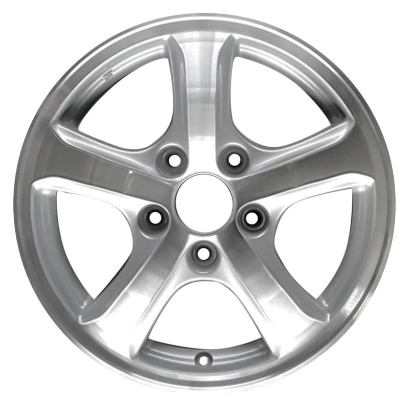 2013 honda civic wheel 15 machined silver aluminum 5 lug w64027ms 2