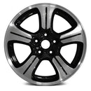 2012 honda pilot wheel 18 black aluminum 5 lug rw64037b 1