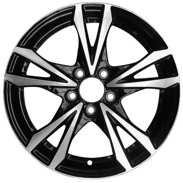 2014 honda crz wheel 17 machined black aluminum 5 lug w64065mb 2