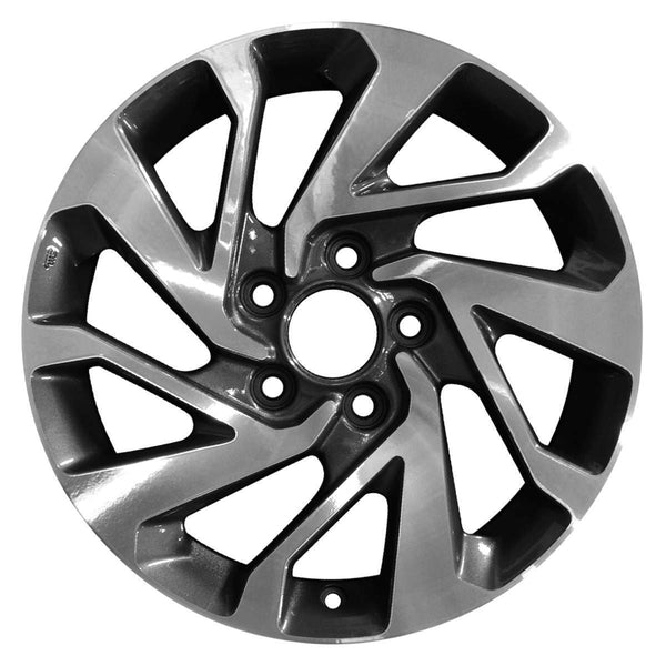 2020 honda civic wheel 16 machined charcoal aluminum 5 lug w64095mc 5