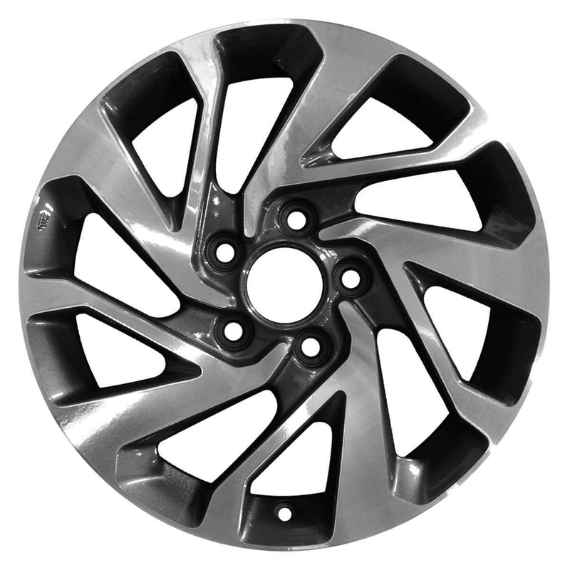 2020 honda civic wheel 16 machined charcoal aluminum 5 lug w64095mc 5