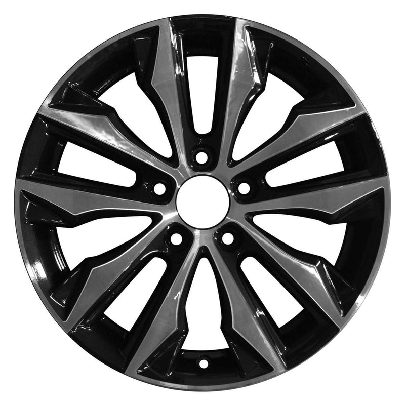 2019 honda civic wheel 17 machined black aluminum 5 lug w64097mb 4