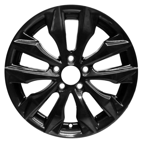 2017 honda civic wheel 17 black aluminum 5 lug w64097b 2