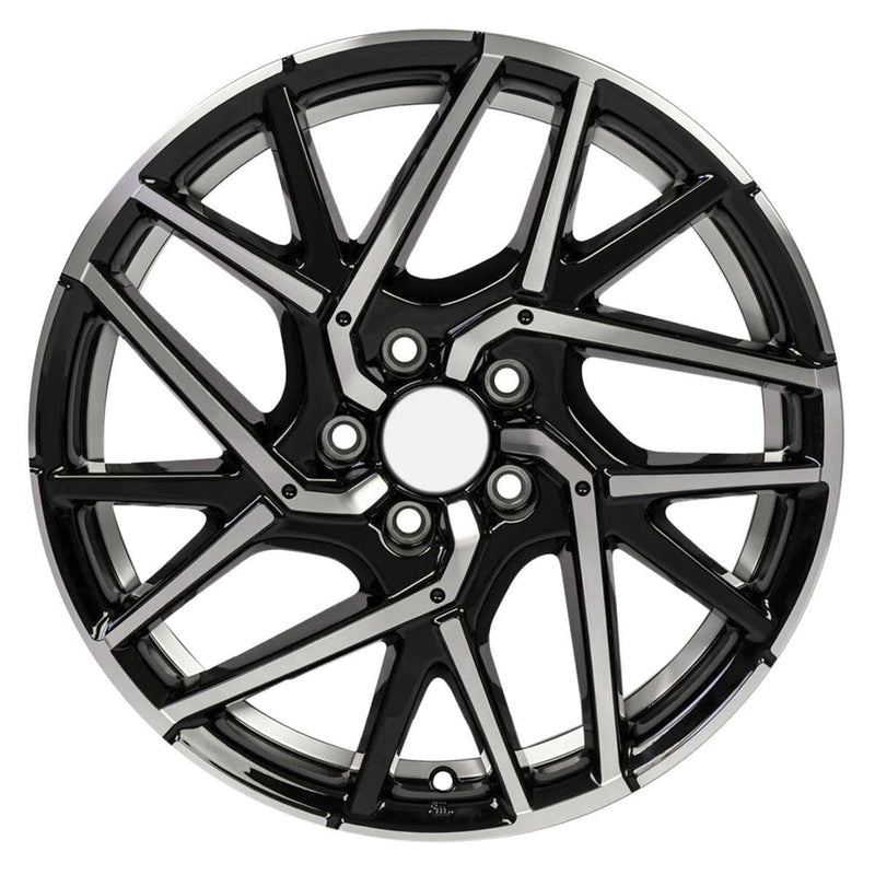 2017 honda civic wheel 18 machined black aluminum 5 lug w64107mb 1