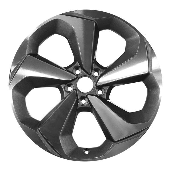 2019 honda accord wheel 19 machined charcoal aluminum 5 lug rw64126mc 2