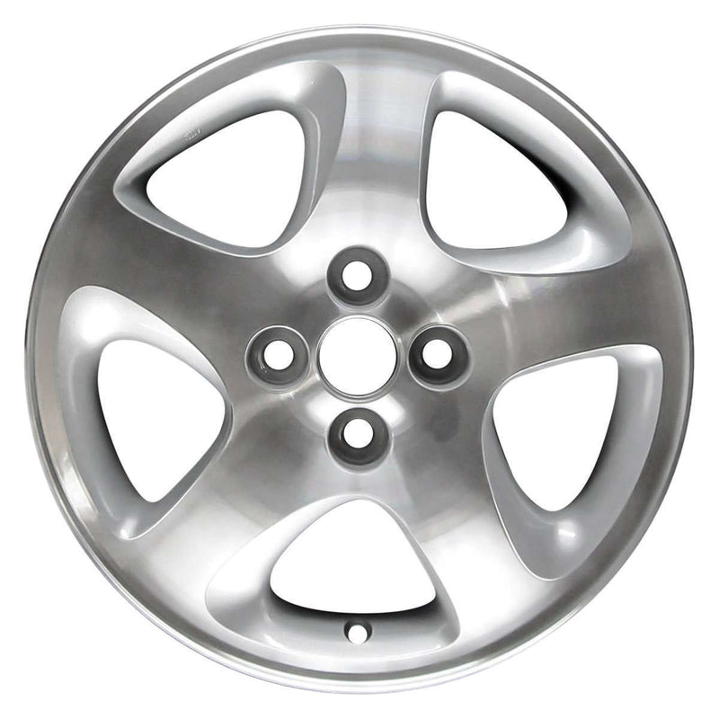 2001 mazda protege wheel 15 machined silver aluminum 4 lug w64818ms 3