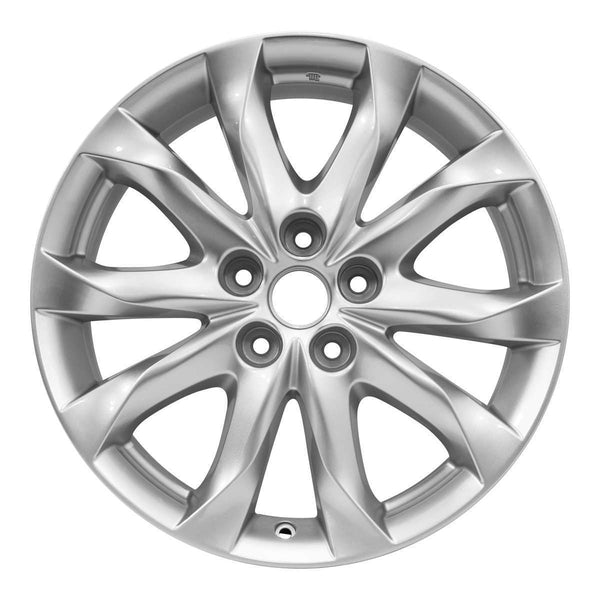 2015 mazda 3 wheel 18 silver aluminum 5 lug rw64962s 2