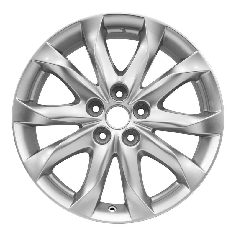 2015 mazda 3 wheel 18 silver aluminum 5 lug rw64962s 2