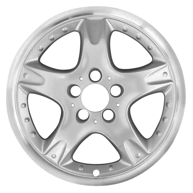 1998 mercedes slk320 wheel 17 machined silver aluminum 5 lug w65217ms 4