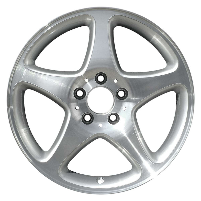 2002 mercedes c230 wheel 16 machined silver aluminum 5 lug w65277ms 1