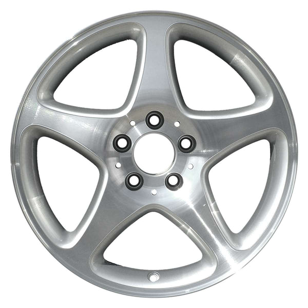 2002 mercedes c240 wheel 16 machined silver aluminum 5 lug w65277ms 3