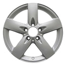 2007 mercedes slk280 wheel 17 silver aluminum 5 lug w65483s 1