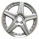 2007 mercedes cl550 wheel 19 machined silver aluminum 5 lug w65501ms 1