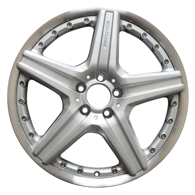 2007 mercedes cl550 wheel 19 machined silver aluminum 5 lug w65501ms 1