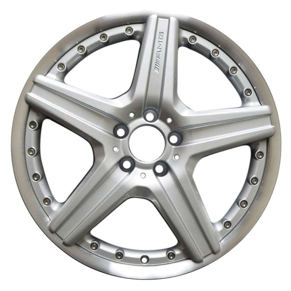 2007 mercedes cl550 wheel 19 machined silver aluminum 5 lug w65502ms 1