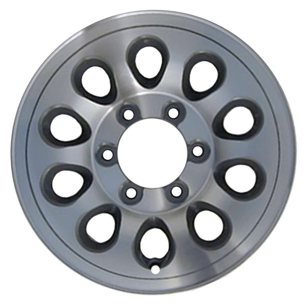 1988 chrysler raider wheel 15 machined charcoal aluminum 6 lug w65680mc 5