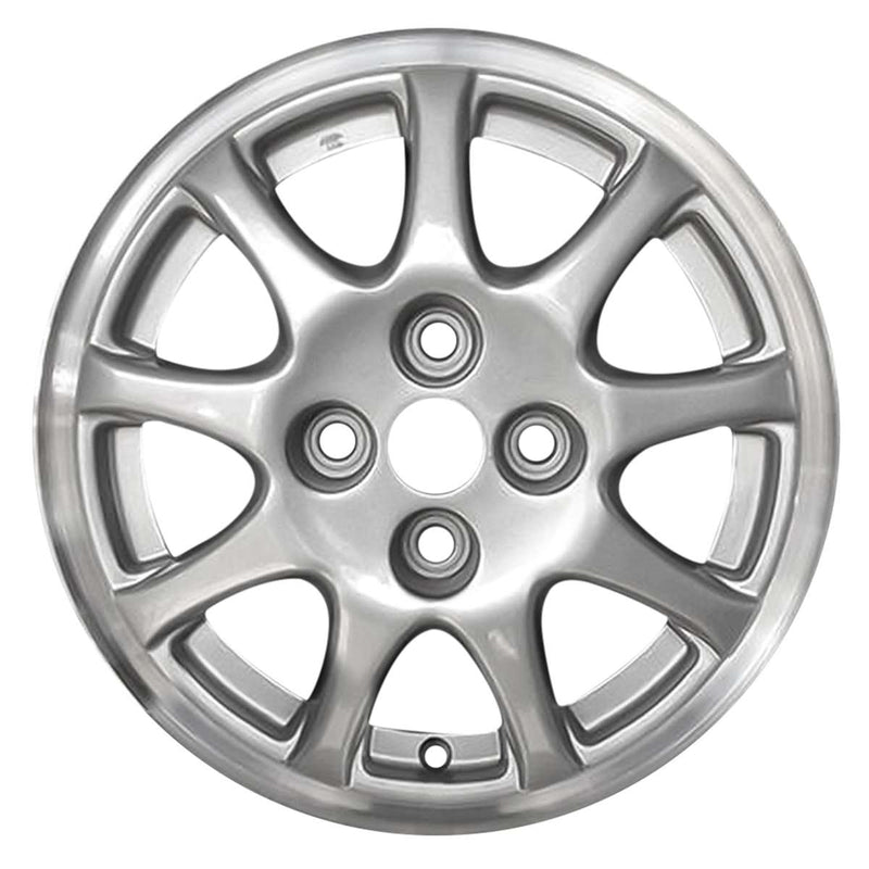 1994 mitsubishi mirage wheel 14 silver aluminum 4 lug w65724s 3