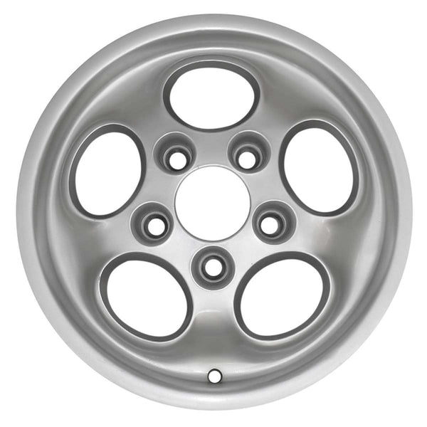 1987 porsche 911 wheel 15 silver aluminum 5 lug w67176s 1