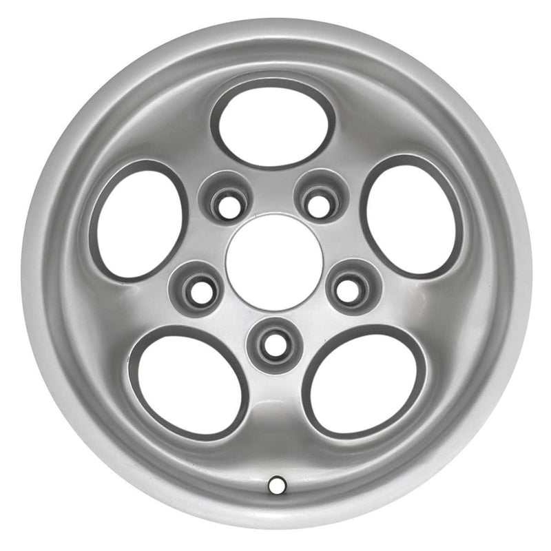 1987 porsche 911 wheel 15 silver aluminum 5 lug w67176s 1