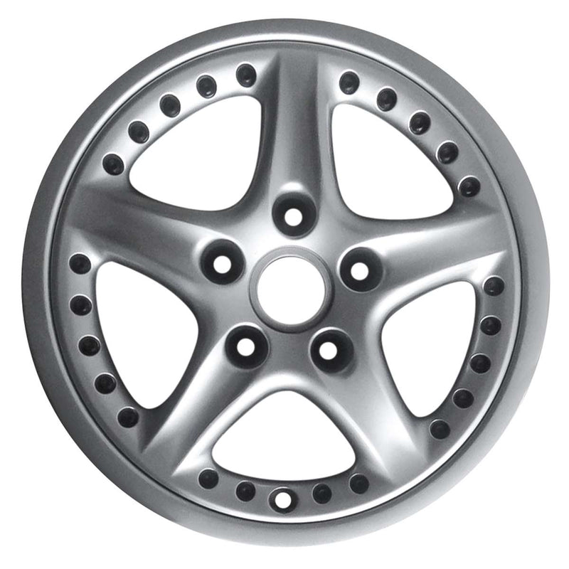 1996 porsche 911 wheel 17 silver aluminum 5 lug w67230s 1