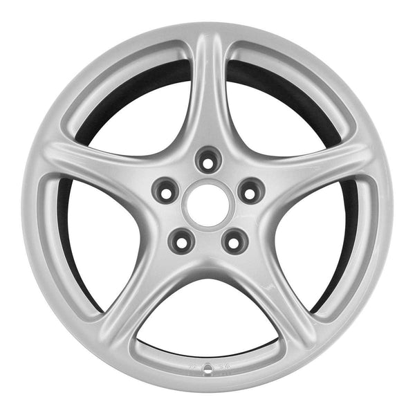 2008 porsche cayman wheel 19 silver aluminum 5 lug rw67325s 22
