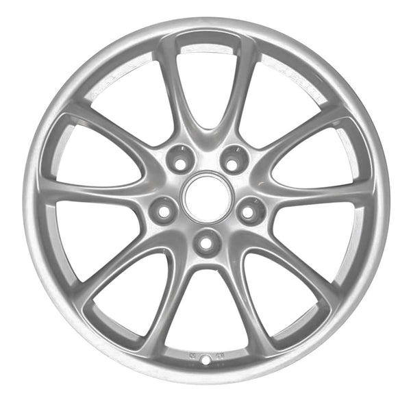 2007 porsche 911 wheel 19 silver aluminum 5 lug w67348s 1