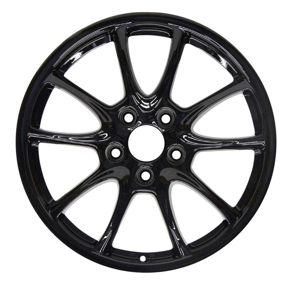 2007 porsche 911 wheel 19 black aluminum 5 lug w67348b 1