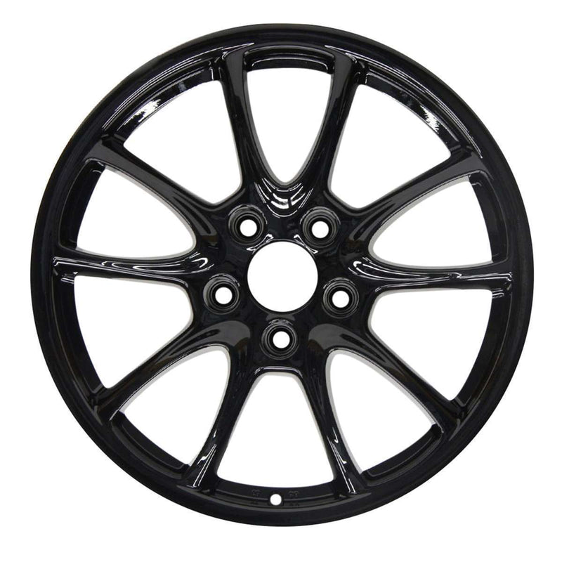 2007 porsche 911 wheel 19 black aluminum 5 lug w67350b 1