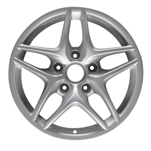 2009 porsche cayman wheel 17 silver aluminum 5 lug w67380s 5