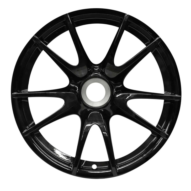 2011 porsche 911 wheel 19 black aluminum 5 lug w67409b 1